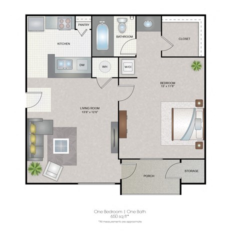 Park Avenue Apartments Tampa Florida One Bedroom 650sf